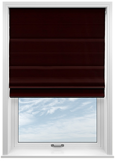 Ultra Luxe Velvet, Merlot - Twist&Fit Roman Blind